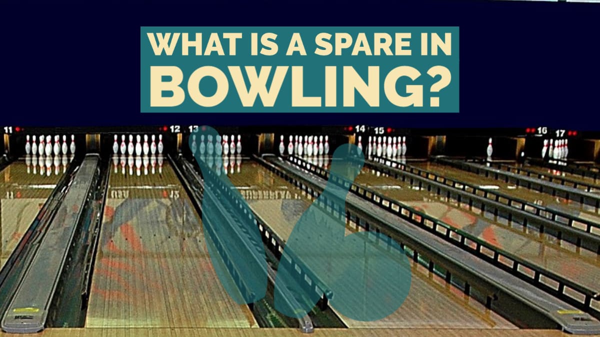 What is a spare in bowling?